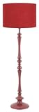 Baroque Resin Floor Lamp Red