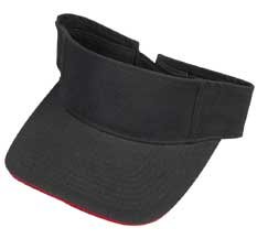 Washed Cotton Visor with Sandwich Bill Adjustable Mens Womens Golf Hat