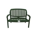 HHSW LIPARI 2 Seater Resin Bench - Green