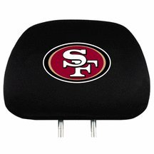 San Francisco 49ers Head Rest Covers - Set of 2