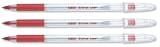 Bic Cristal Grip ballpoint pen with medium 1mm line width and red ink, PACK of 20