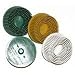 3M 7526 3 Scotch-Brite Roloc Bristle Discs, 50 Grit, Coarse, Green