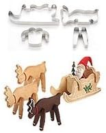 Af Kitchen : New 4 Piece 3d Christmas Cookies Mold Stainless Steel Fruit Stereo Mold 4pcs/set Cookie Cutter