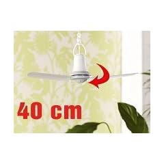 Mobiler Deckenventilator 230V mit Aufh�nger, � 40cm -   Frischer Wind in schw�ler Hitze; �berall schnell montiert