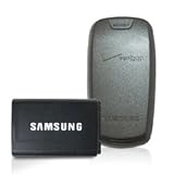 Samsung OEM Extended Battery and Silver Cover for Samsung U410 SCH-U410