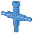 3-Way Plastic Valve, 3 Pack