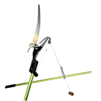 Long-Reach Adjustable Aluminum Tree-Trimmer Saw with Branch Pruner - 15-Ft Reach