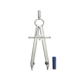 Staedtler Masterbow Comfort Student Compass for Circles to 10.25 Inch Diameter, Lead and Pouch (551-40-WP)