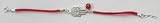 Kabbalah Red String Bracelet with Silver Protection Hamsa Hand and Evil Eye Pendant