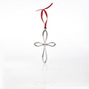 Nambe Classic Modern Cross Ornament Nambe Classic Modern Cross Ornament