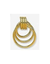 14k Fancy Tube Multiple Hoop Earrings