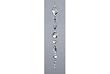 7.5" Clear Teardrop Jewel and Holographic Glitter Christmas Dangle Ornament