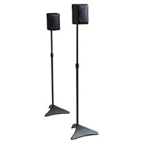 Atlantic Satellite 77305018 2 Speaker Stands (Black)