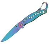 Rainbow Folding Knife with Carabiner
