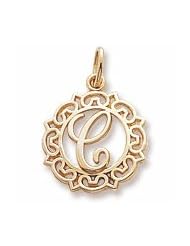 Rembrandt Charms Letter C Charm