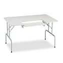 Folding Computer Table - Gray