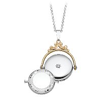 Spinner Locket in Sterling Silver and 14kt. Yellow Gold by Fred Meyer Jewelers
