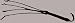 PET 007 - PEITSCHE / 60 CM MIT 4 RIEMEN -