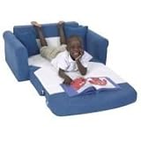 Denim Sofa with 2 Pillows