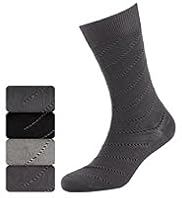 4 Pairs of Collezione Diagonal Striped Socks