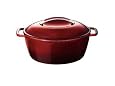 KitchenAid 8-Quart Cast-Iron Oval Casserole, Garnet