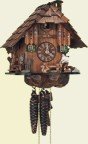 1105/10 1-Day Wooden Cuckoo Clock by Schneider