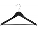 Wooden Suit Hangers Black Box of 50