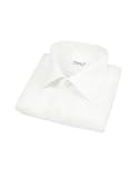Review Finamore  / Finamore White Herringbone Italian Handmade French Cuff Dress Shirt