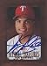 Ivan Rodriguez, Texas Rangers, 1997 Donruss Preferred Foil Autographed Card