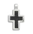 Black Stingray Cross Pendant