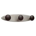 ALB00712 Alba 3-Peg Wall Rack MetalPlastic PMB3