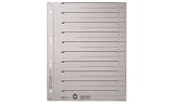 LEITZ 1654-85 Trennbl�tter, DIN A4, (B)240 x (H)300 mm, grau