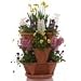 Mini Garden Stacker- Stackable & Hangable Planter / Flower Pot- Terra-Cotta