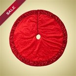 On Sale! 48 Red Velvet Christmas Tree Skirt