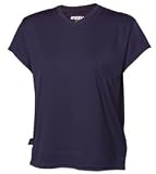 WickID Ladies V-Neck Cap Sleeve Wicking Shirt. W2021 - Large - Navy