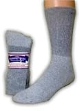 Grey Diabetic Crew Socks(1 dozen)