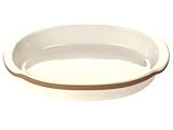 Frankoma Color Works Whipped Cream Oval Baking Dish 12.5-in.