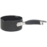 Anolon Advanced Hard Anodized Nonstick 1-Quart Open Saucepan with Pouring Spouts
