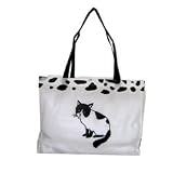 Cat Designer Print Reusable Shopping Bag