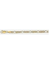 4mm 14k 3 Color Figaro Chain 28"