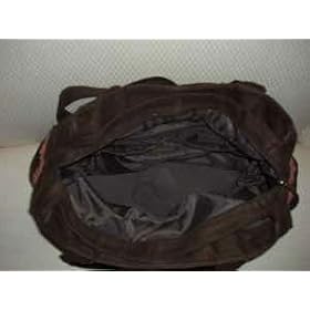 Chocolate Brown "love" Duffle Tote