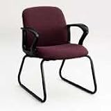 Guest Chair, 27-1/2x29x34, Black Frame, Navy, Sold as 1 each