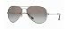 Ray Ban Aviator Titanium Sunglasses RB8041 086/M3 Titanium/Crystal Polarized Grey Gradient 55mm