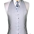 Milano Vest and Bow Tie (Not a Windsor Band as Shown in Picture) - Color Silver