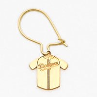 14K Los Angeles Dodgers Jersey Wire Earrings