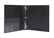 Dakota Designs 2LKD8 View Binder, O-Ring, 2 In, PP, Blk, PK6