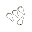 Heavy Duty - Satin Nickel Roller Shower Curtain Rings - Set of 12 RollerRingsTM