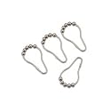 Heavy Duty - Satin Nickel Roller Shower Curtain Rings - Set of 12 RollerRingsTM