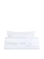 Rivolta Carmignani Juego De Sábanas Sateen 300TC (Blanco/Gris)