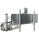 Peerless Glossy Silver Universal Flat Panel Articulating Wall Mount